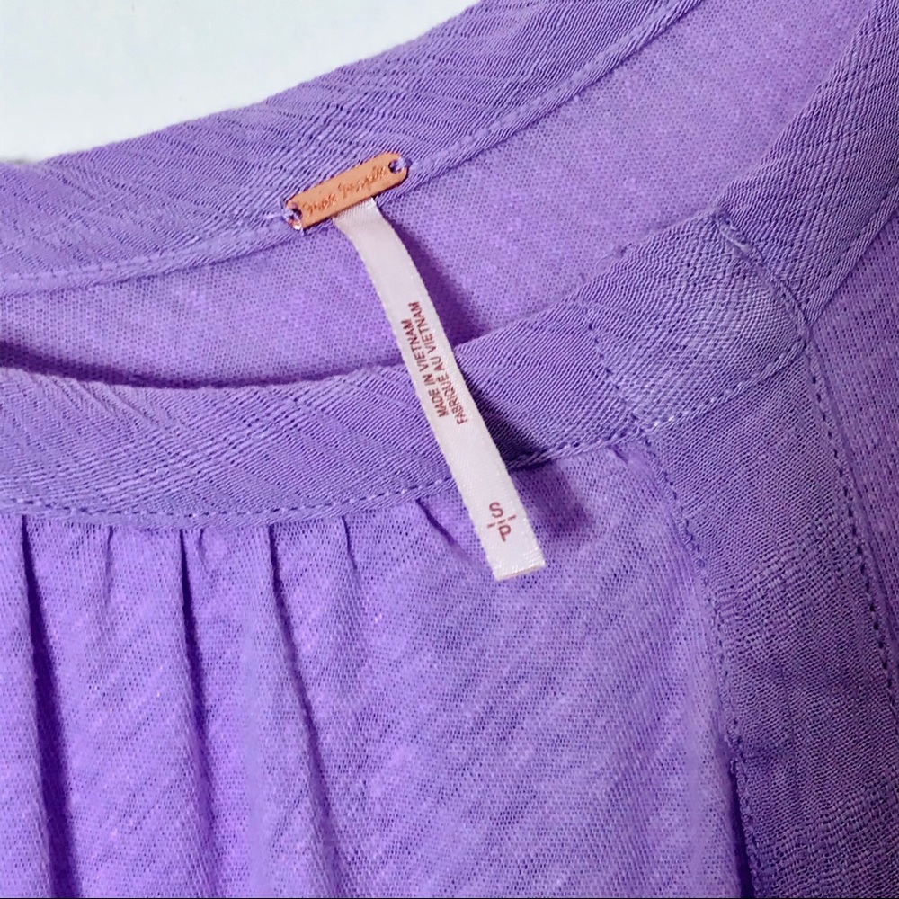 [SOLD] Free People Lilac Fields Keep It Casual Tee Shirt - Picture 10 of 10